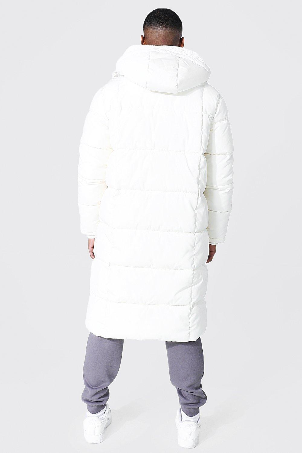 longline duvet puffer with zips