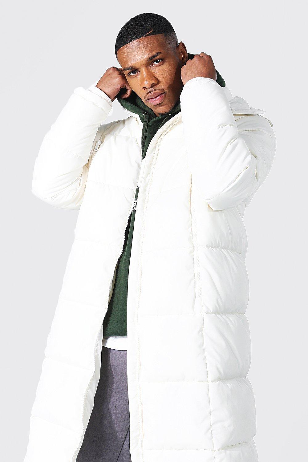 longline duvet puffer with zips