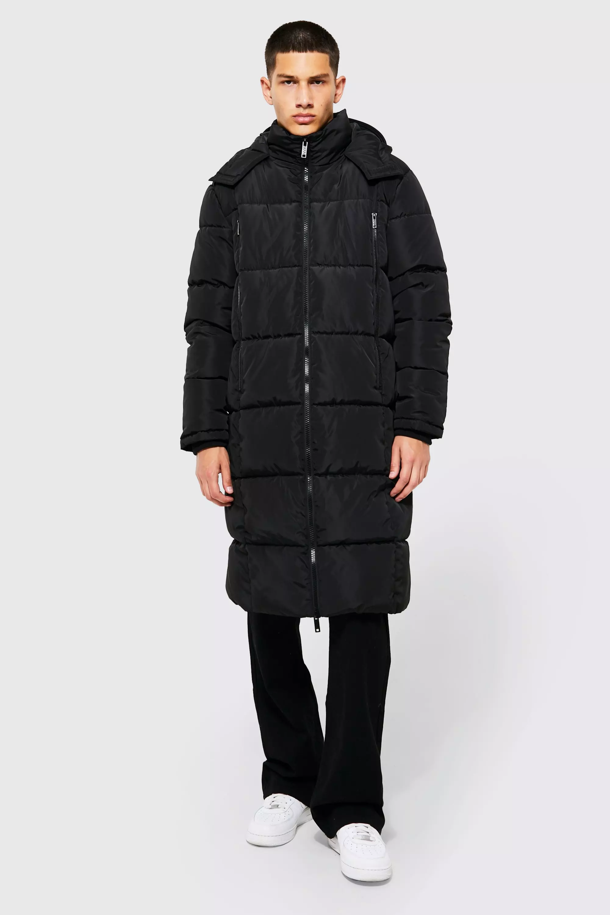 Mens longline puffer store coat