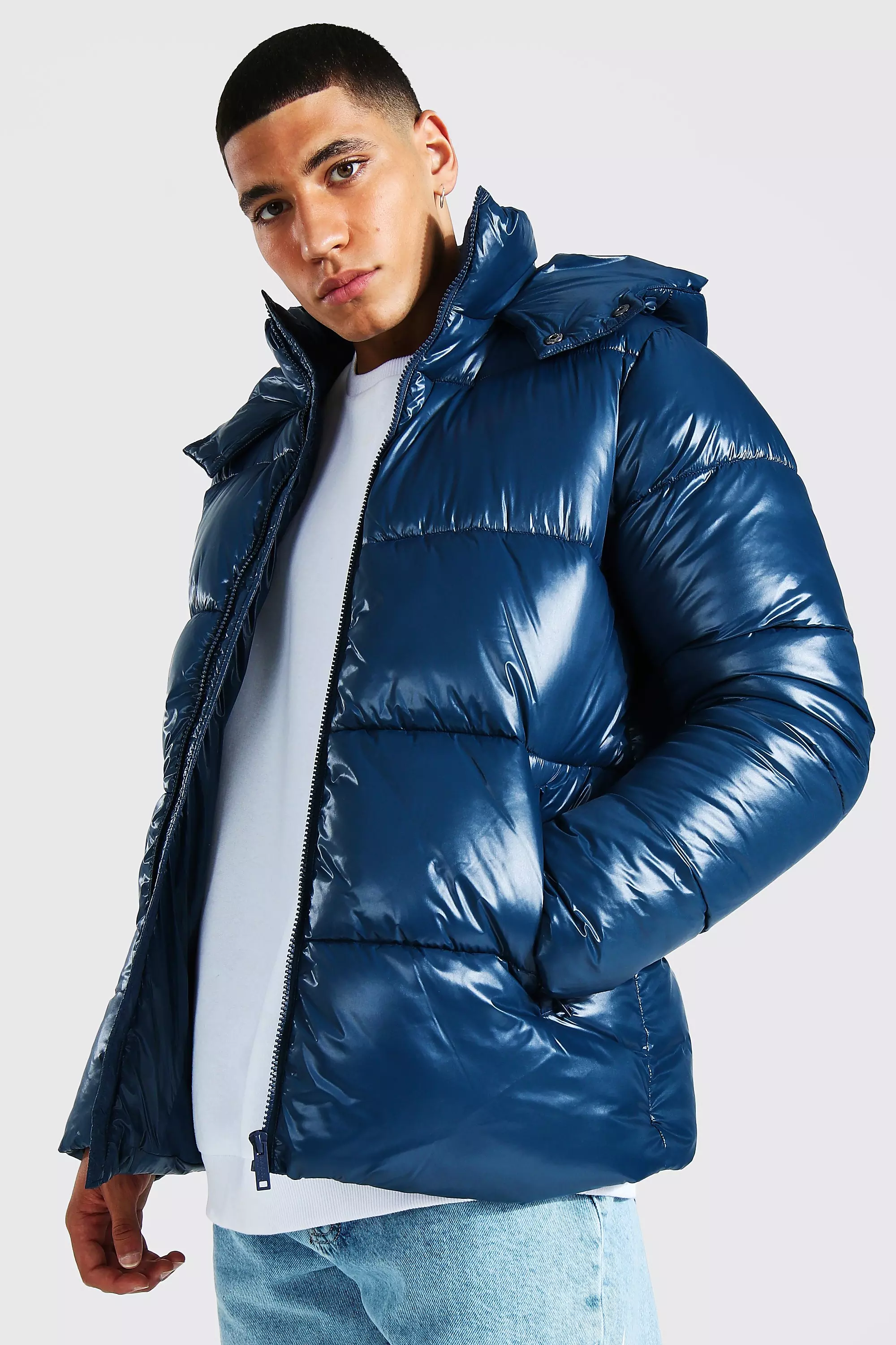 High shine hotsell down jacket