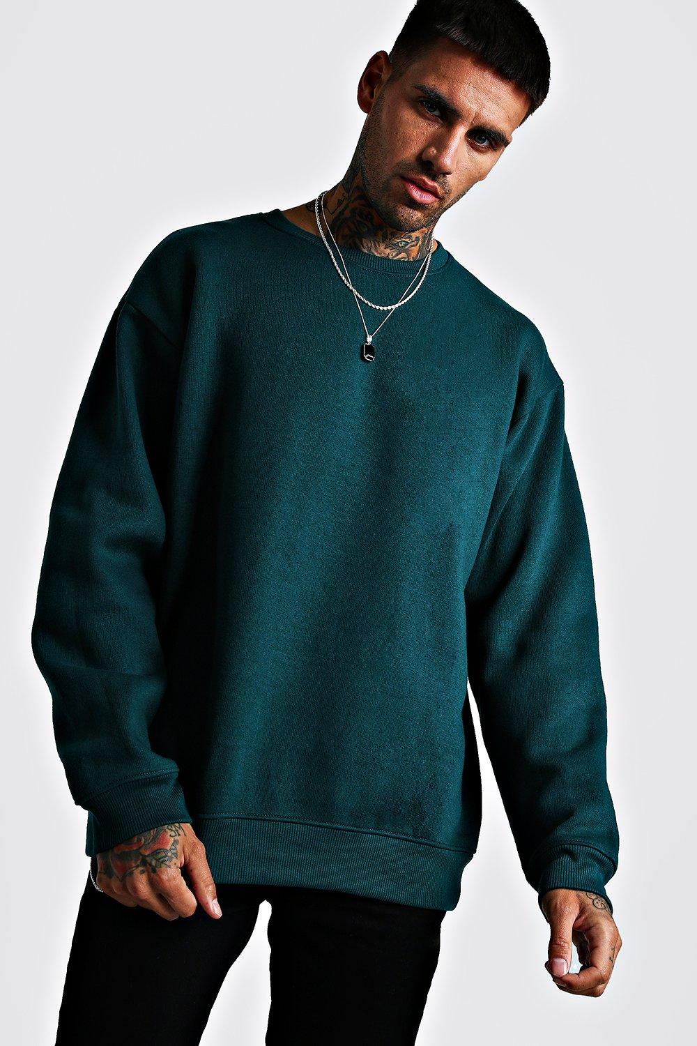 

Свитшот оверсайз из флиса, Teal
