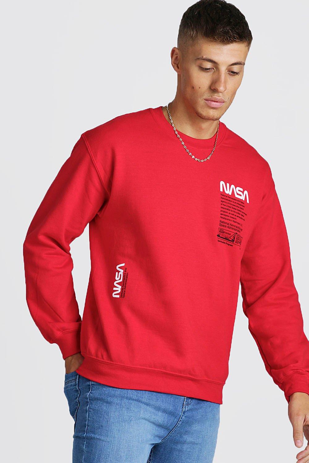 red nasa hoodie