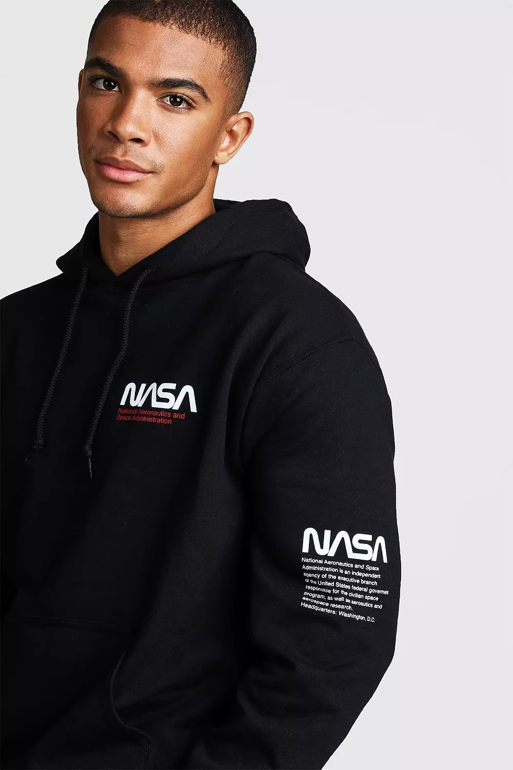 Nasa hoodie hotsell black mens