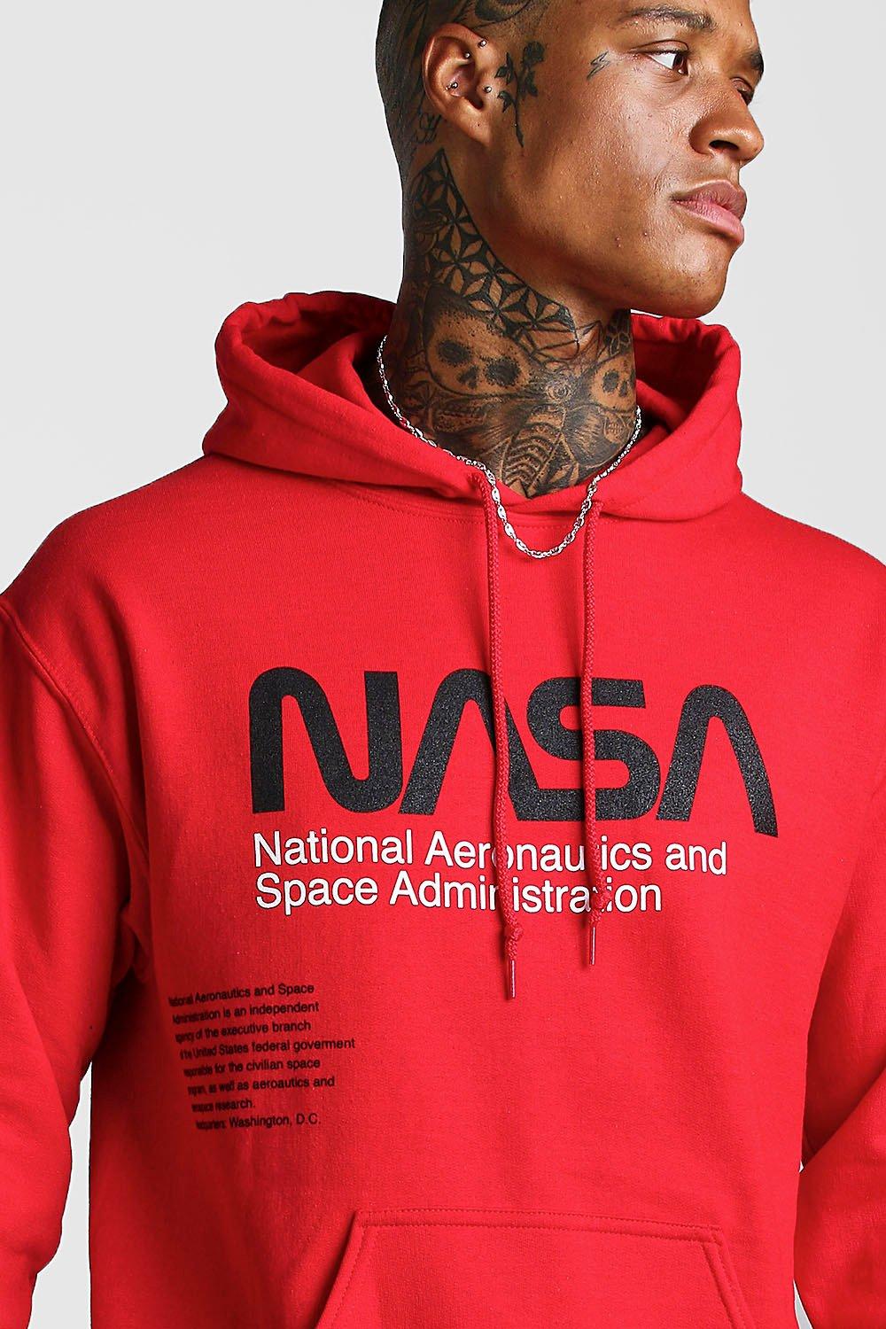 red nasa sweatshirt