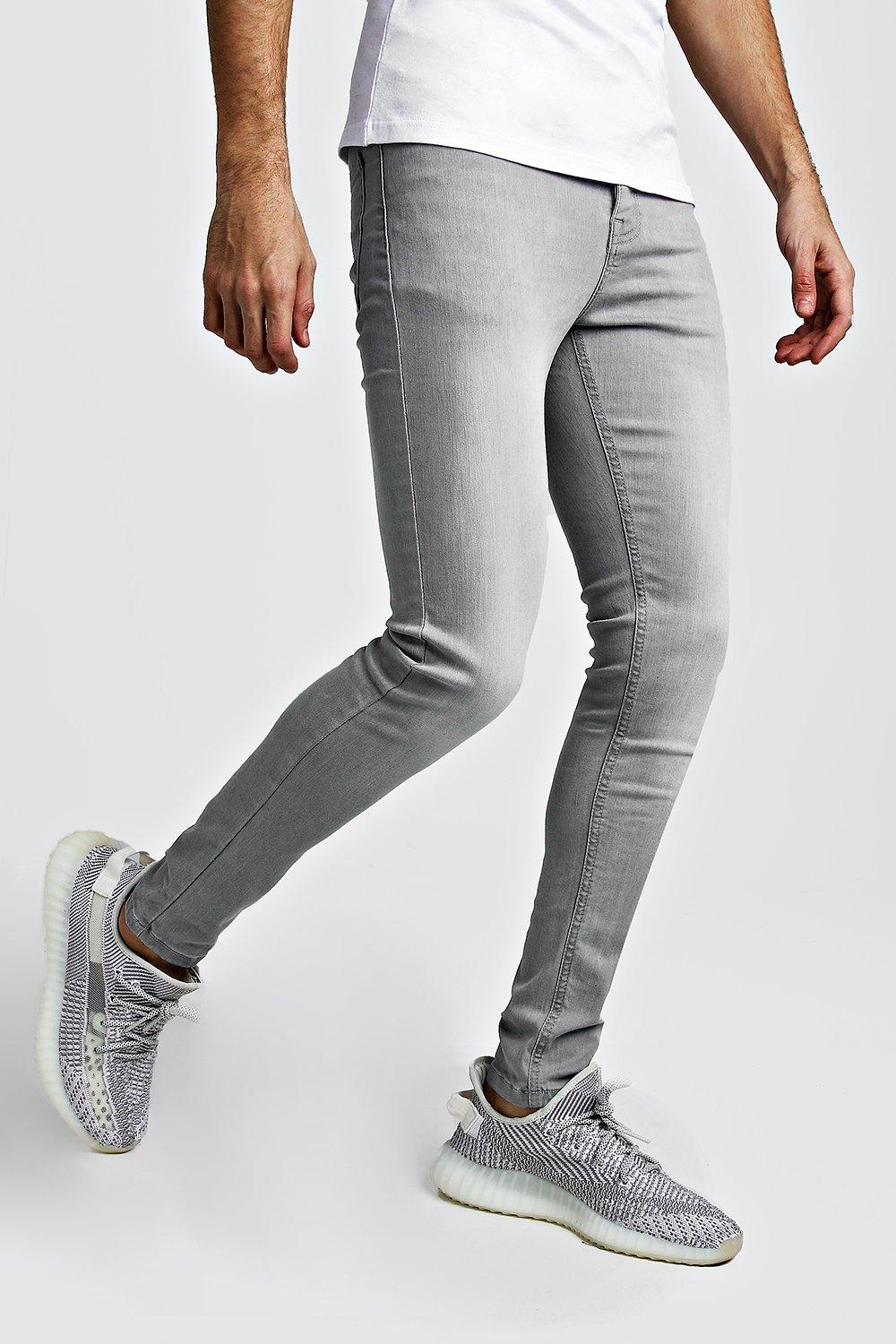 light grey denim jeans