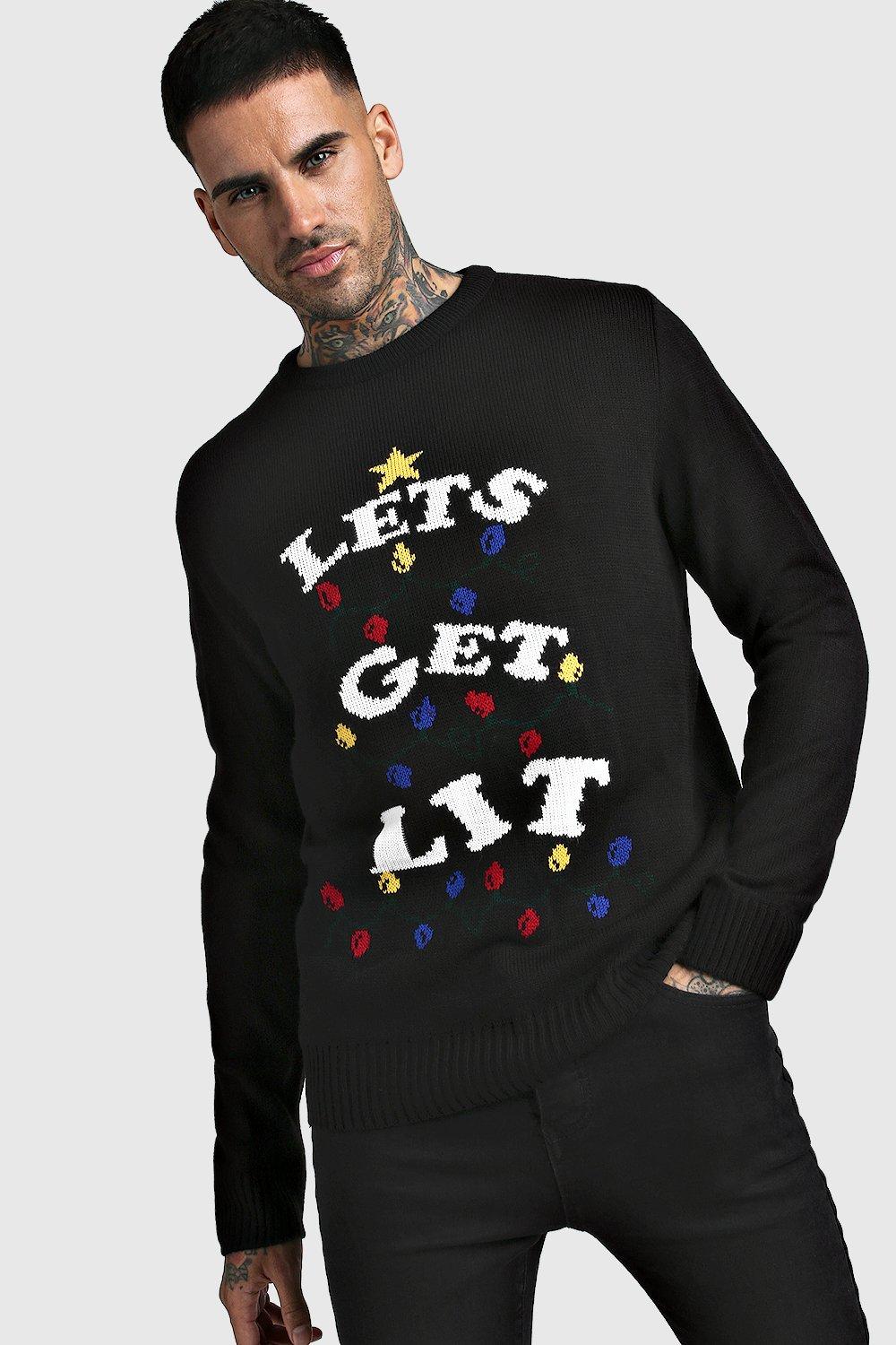 lets get lit christmas sweater