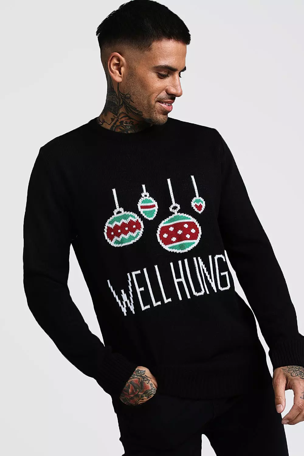 Boohooman christmas jumper sale