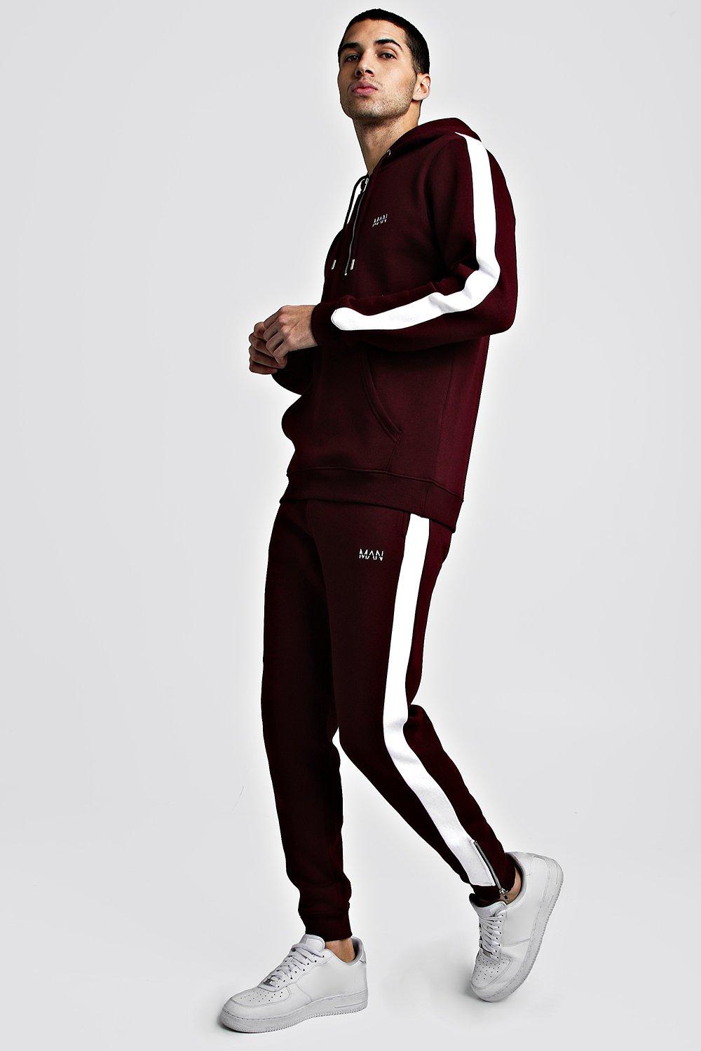 tracksuit maroon