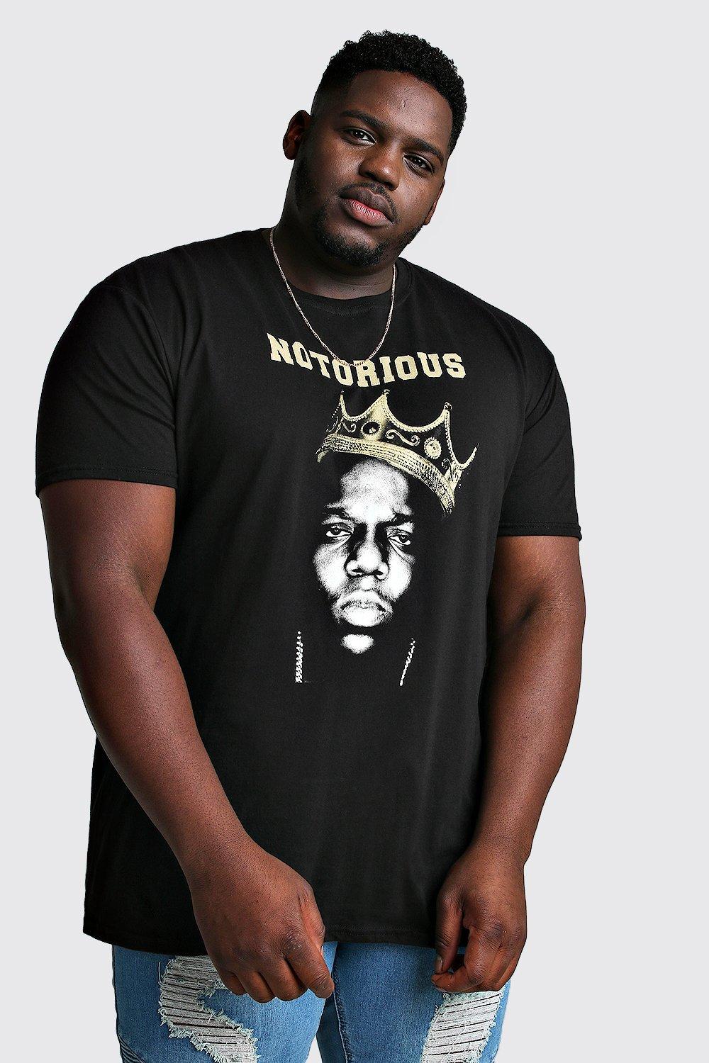 

Из коллекции «Big And Tall» — Фирменная футболка Notorious Biggie, Black