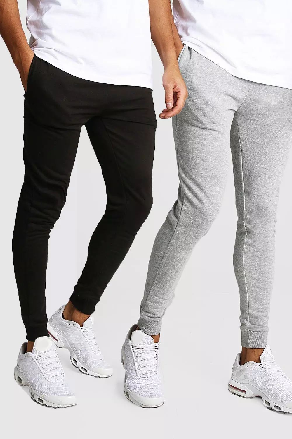 Boohooman skinny fit on sale joggers