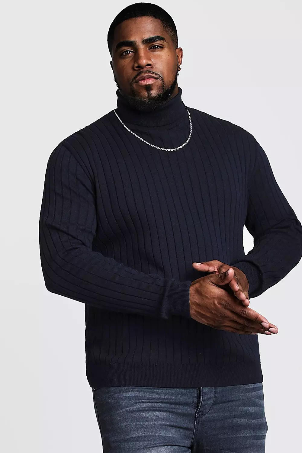 Plus size polo outlet neck jumpers