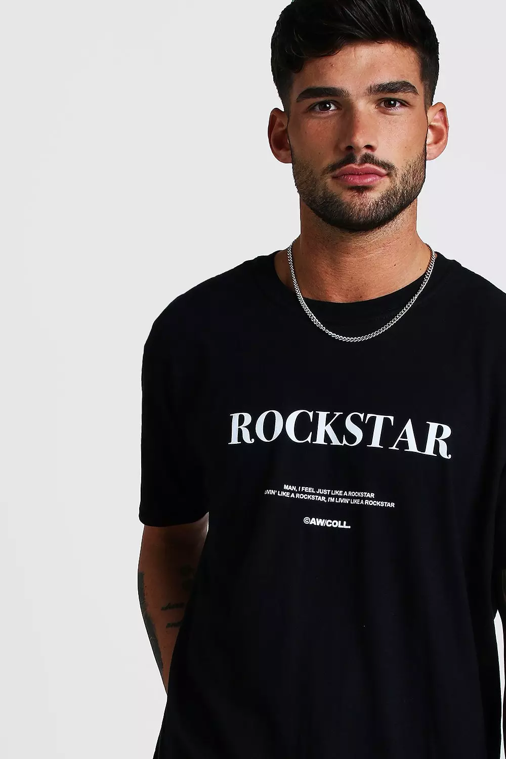 New ROCKSTAR MADE T-Shirt oversized t shirts Short sleeve tee mens t shirts