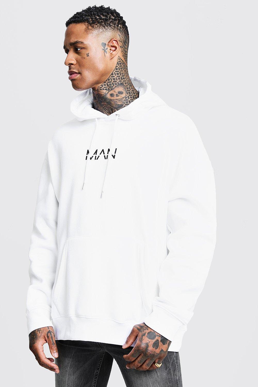 white oversized hoodie mens