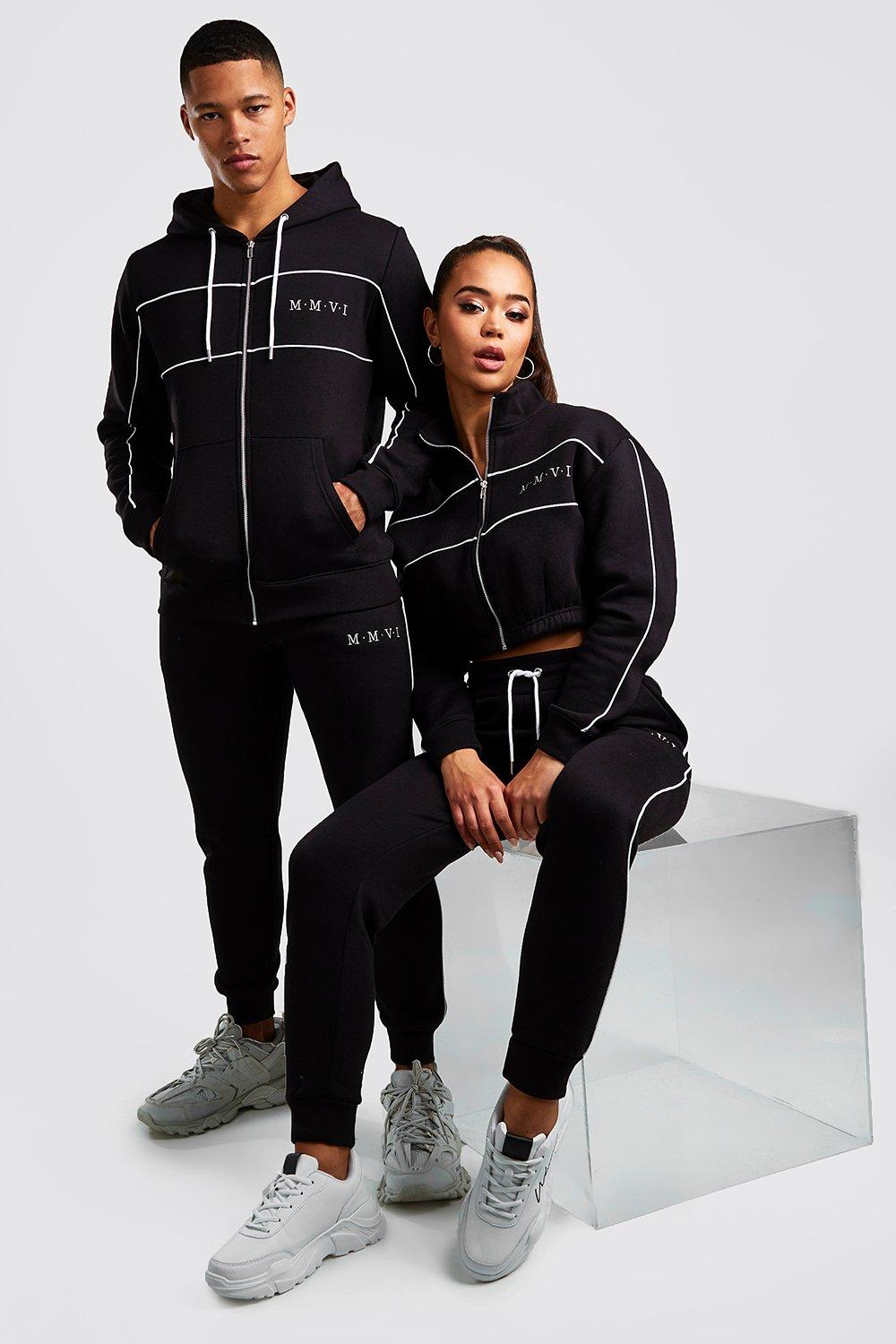 boohoo black tracksuit