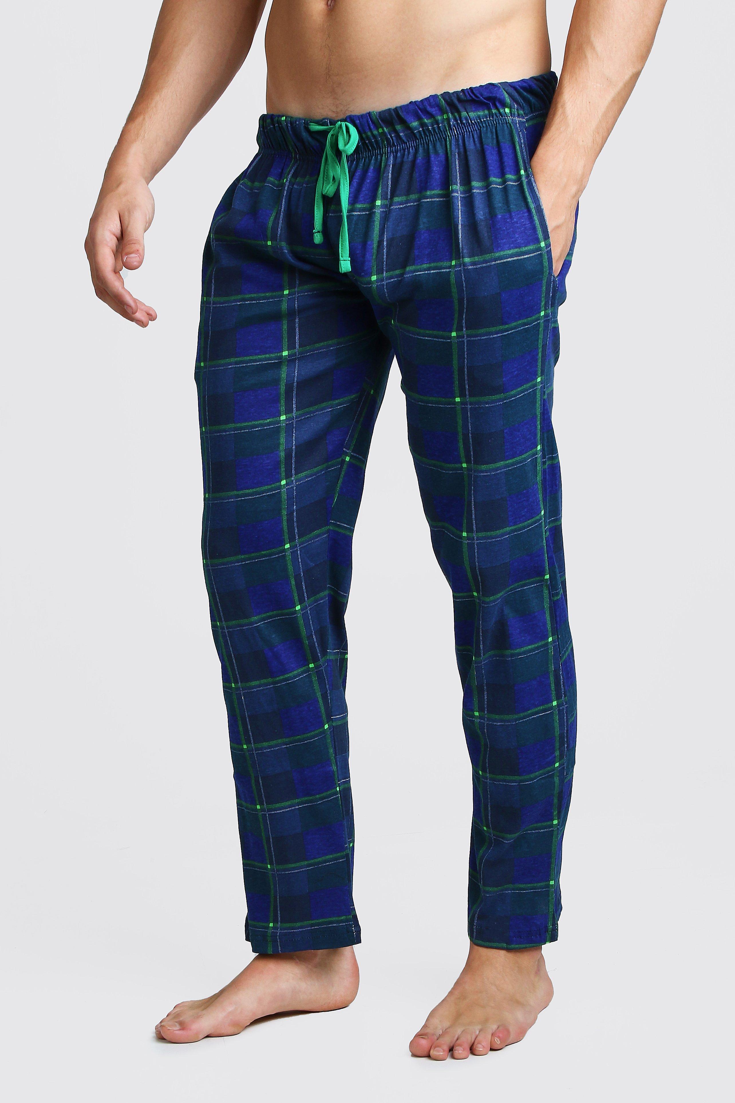 

Neon Check Lounge Pant, Navy