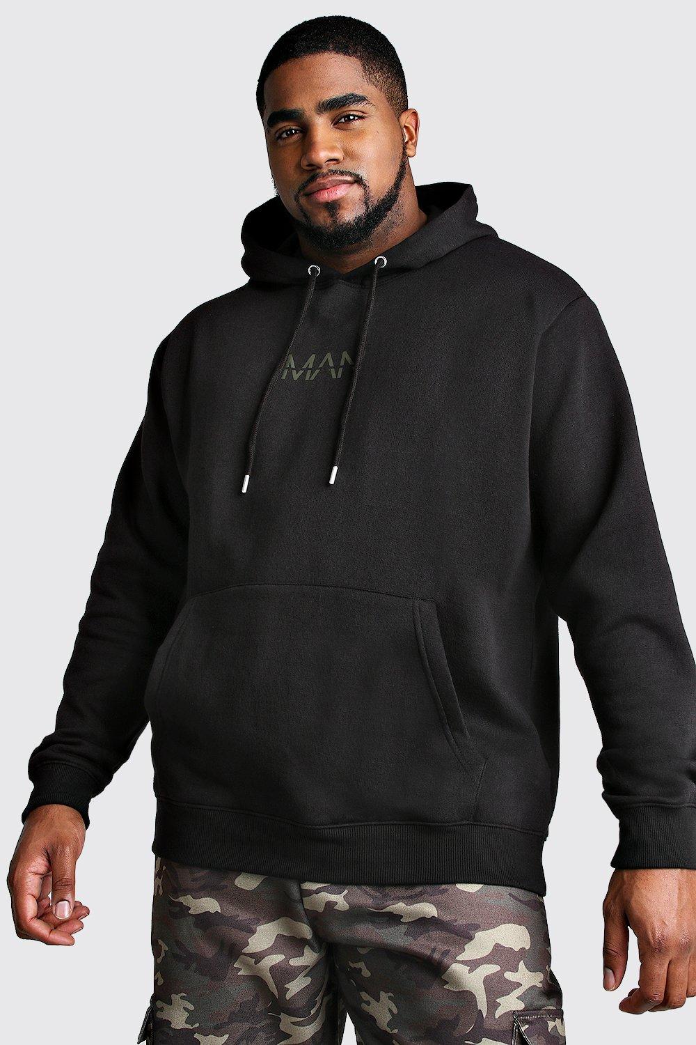 

Big And Tall MAN Dash Hoodie, Black