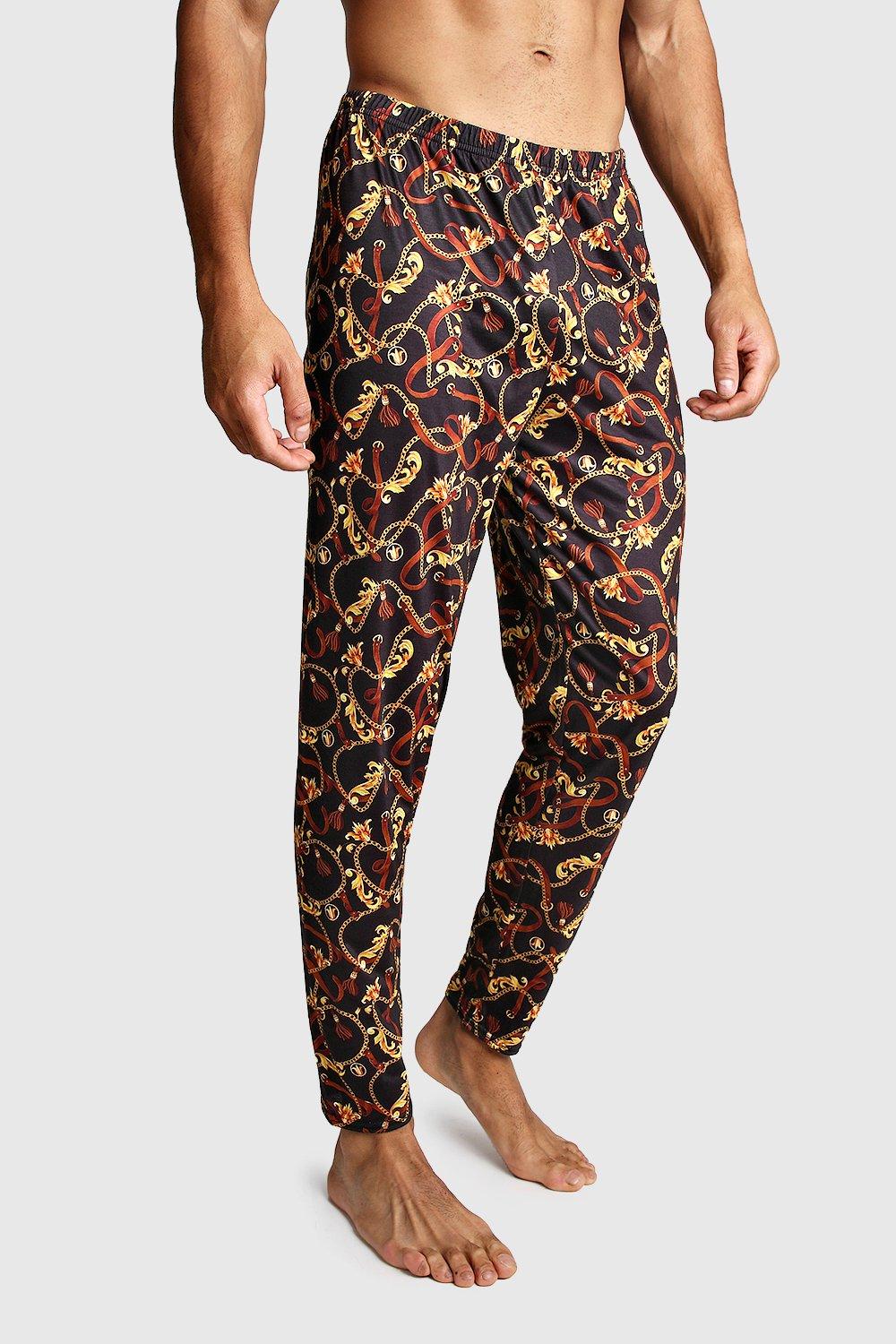 

Chain Print Lounge Pants, Black