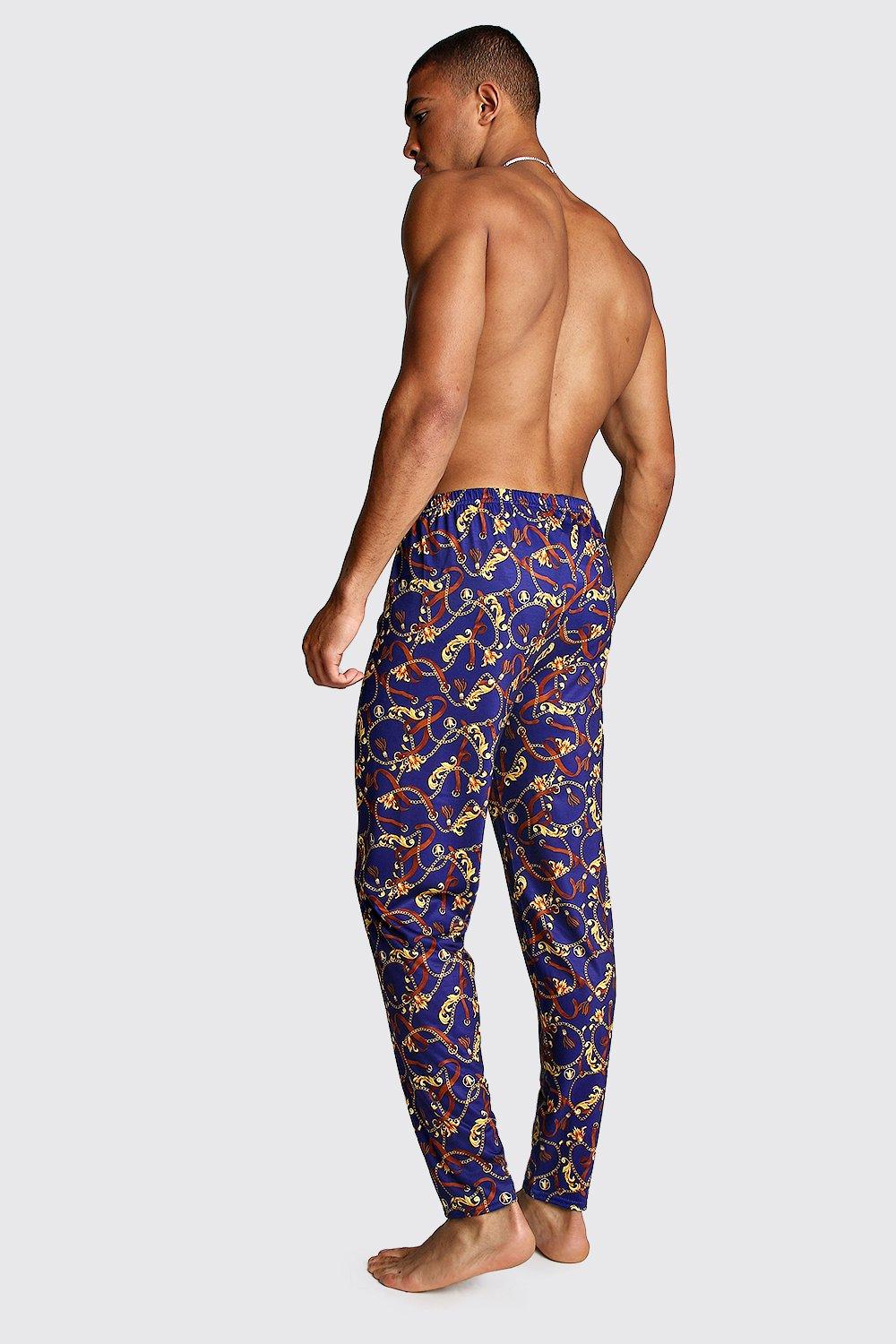 

Chain Print Lounge Pants, Navy