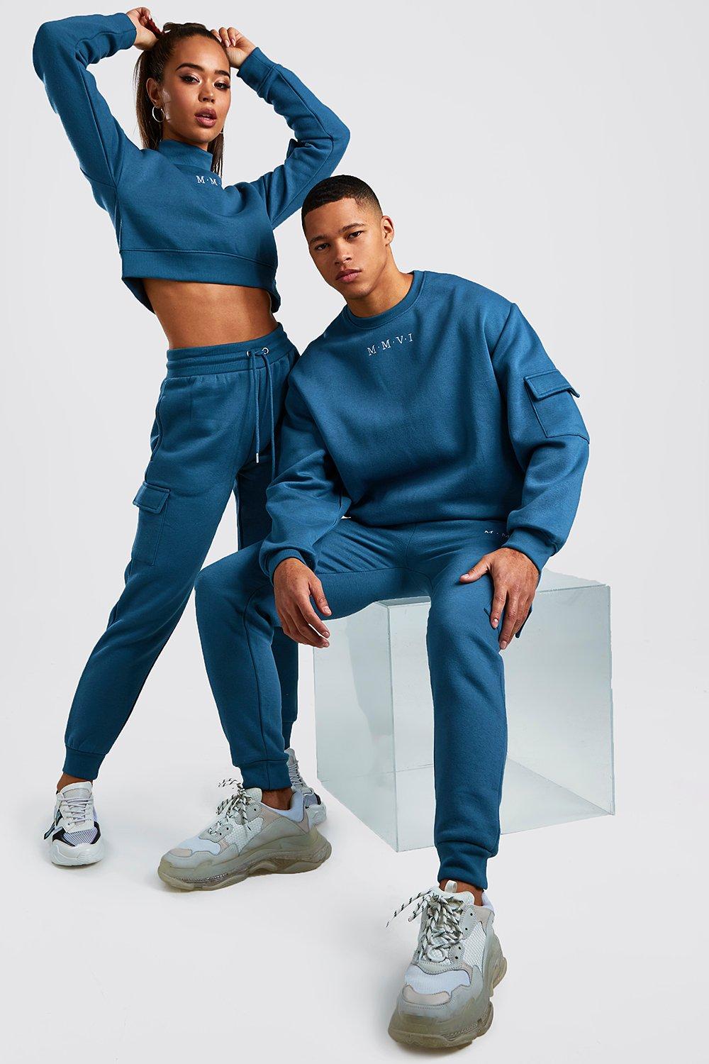 

His Cargo Sweater Tracksuit, Petrol