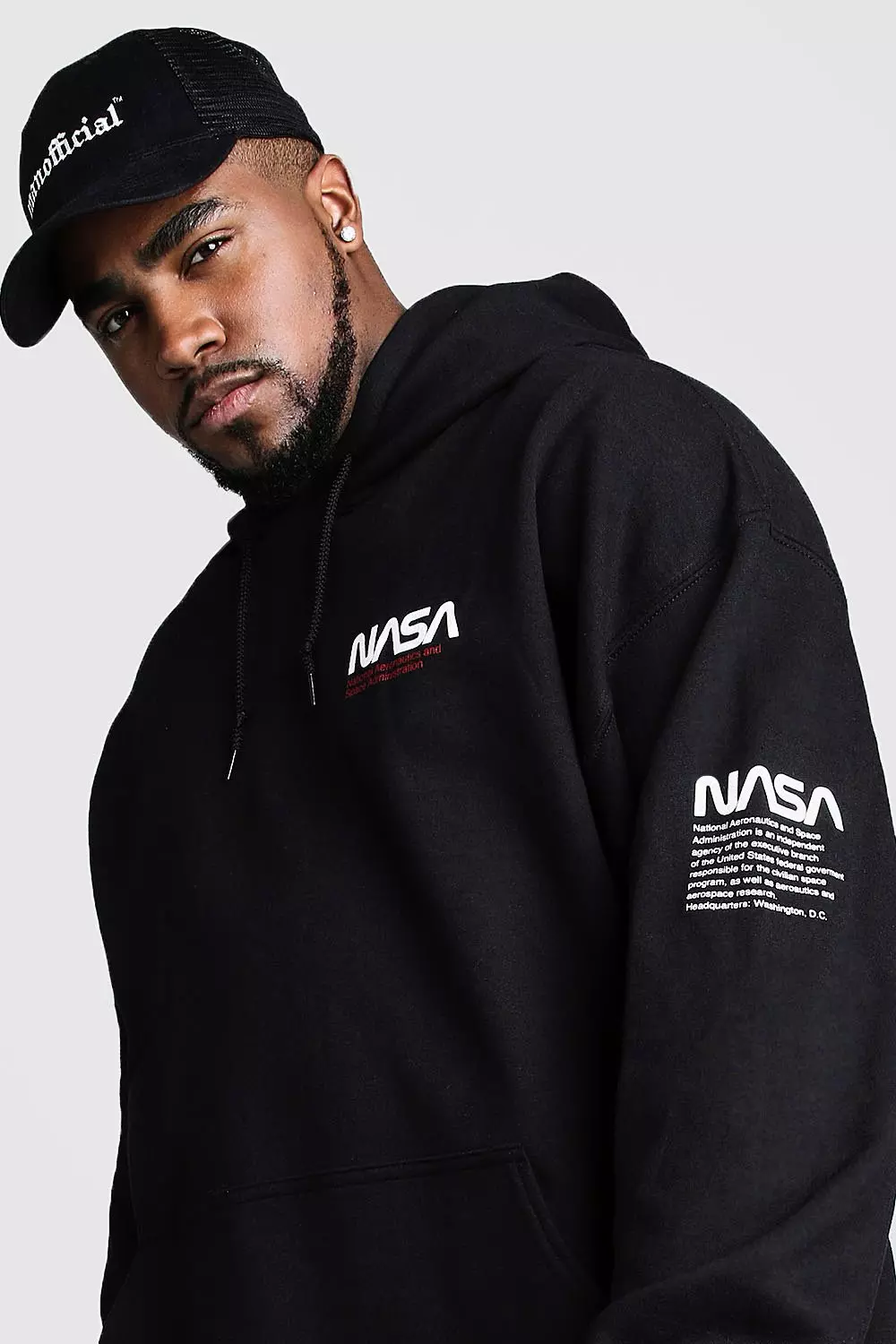 Plus size store nasa hoodie