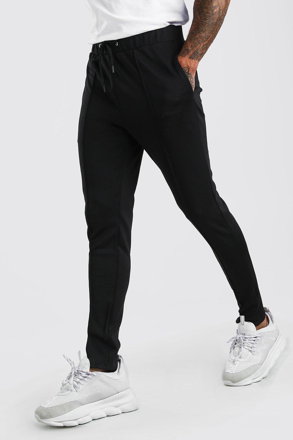 mens skinny poly joggers