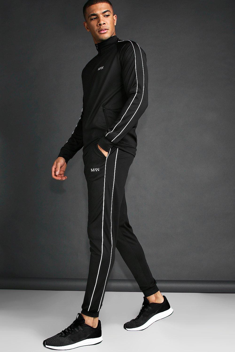 black jumpsuit with zipper