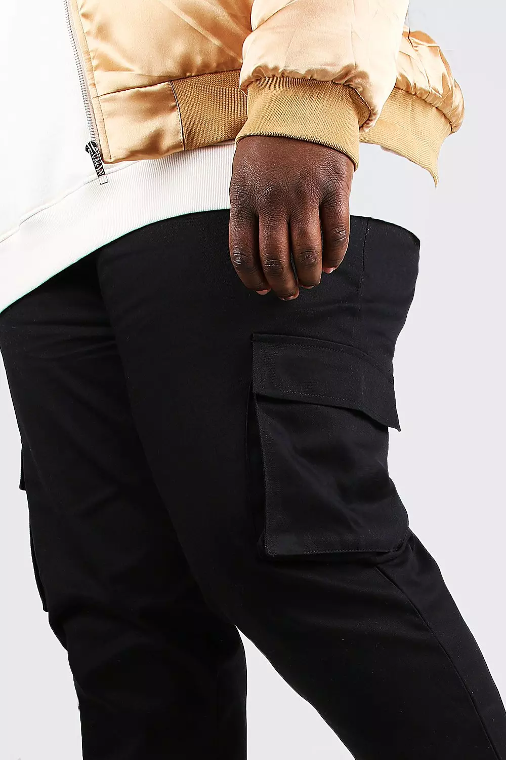 UTILITY POCKET PANTS - Black