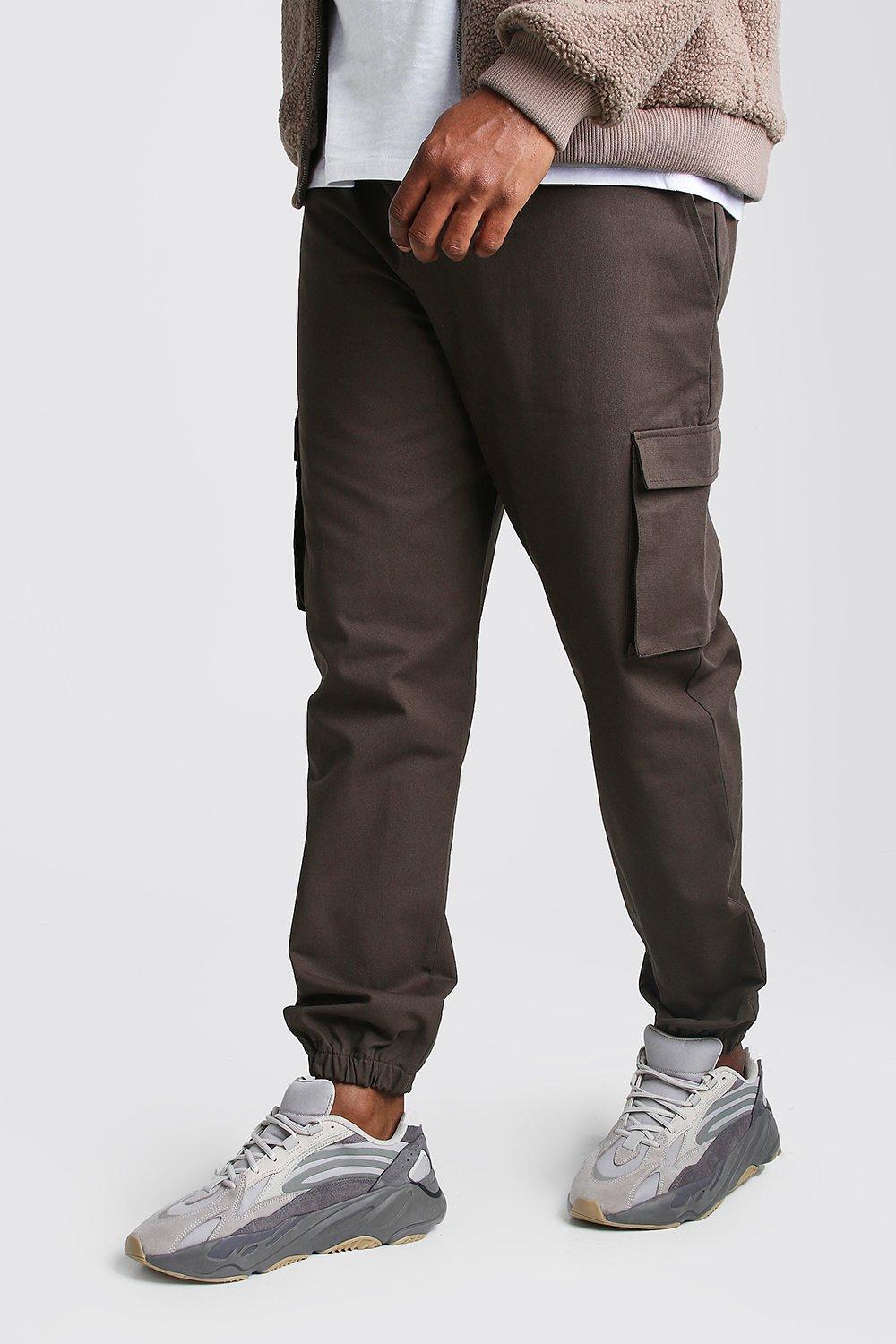 tall khaki joggers