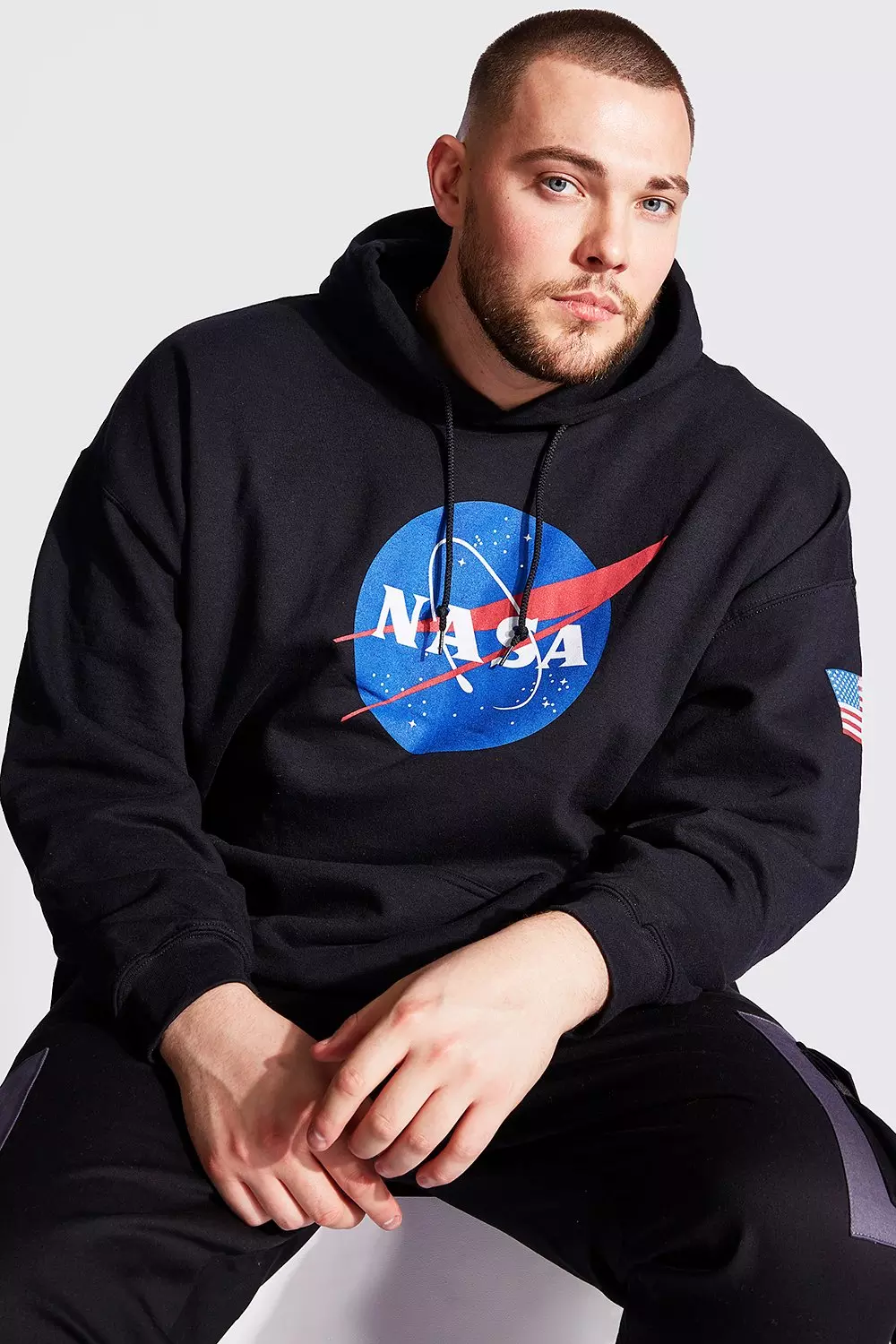 Nasa hoodie cheap mens black