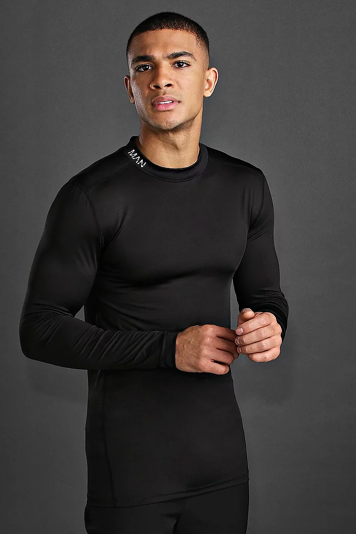 Categorie opslaan zaterdag Man Active Gym Compression Long Sleeve Tee | boohooMAN USA