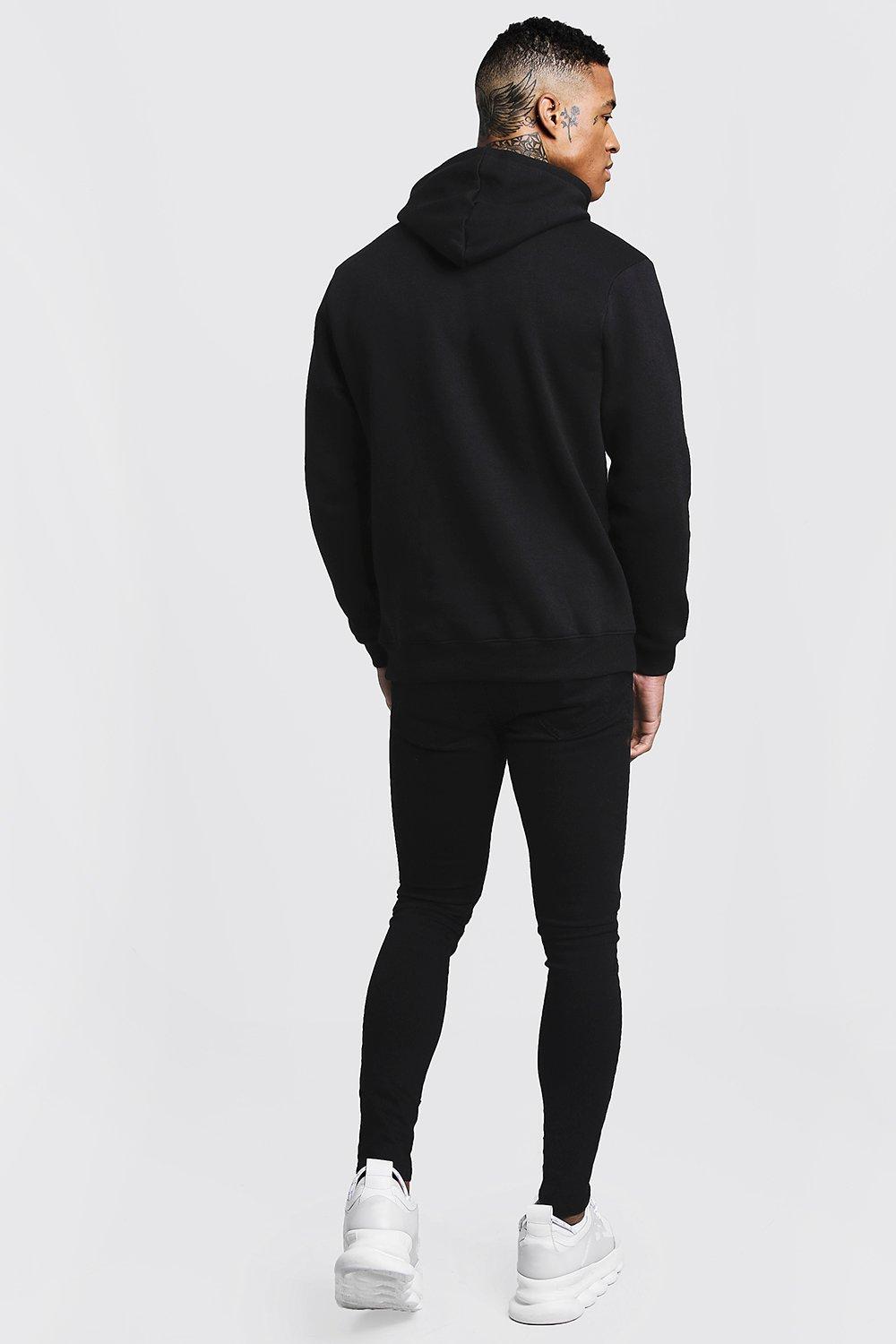 

Basic Over The Head Hoodie, Black