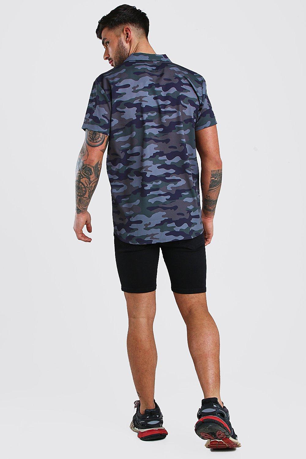 

Stretch Skinny Denim Short, Black
