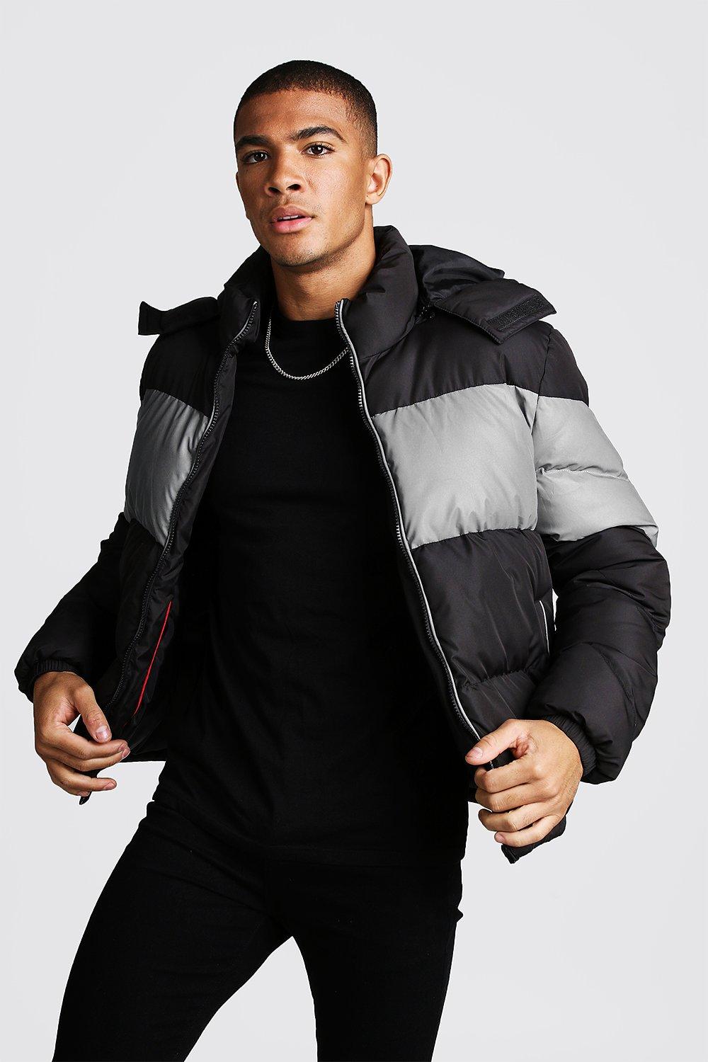 reflective hooded jacket