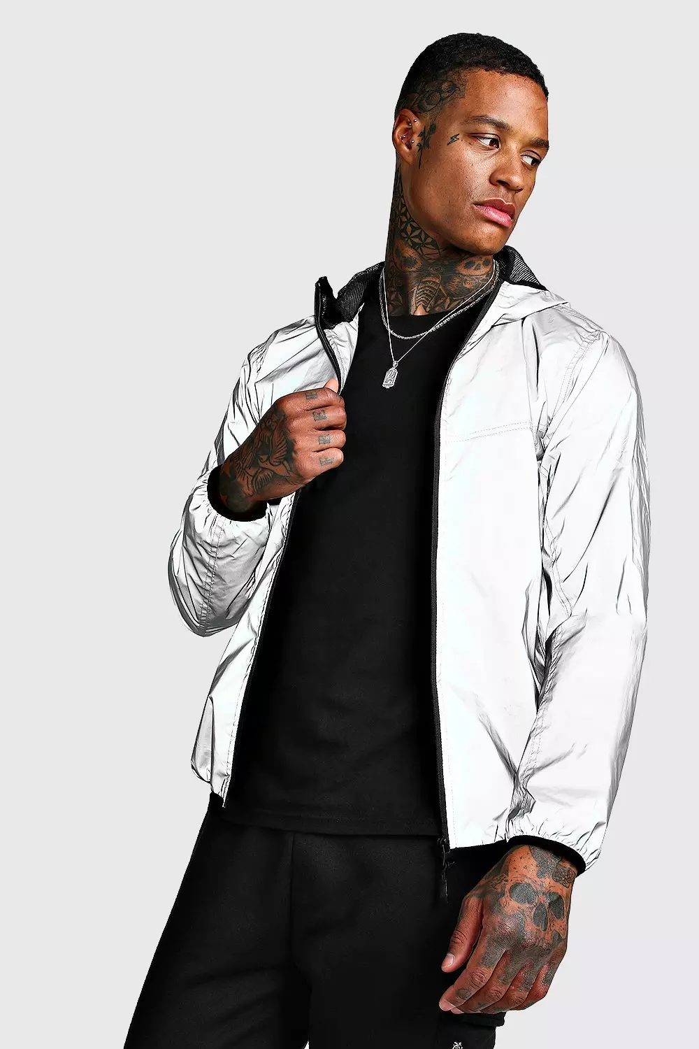 Men's Silver Reflective Jacket