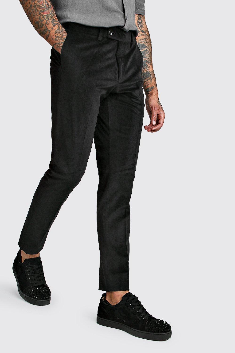 

Velour Skinny Fit Smart Trouser, Black