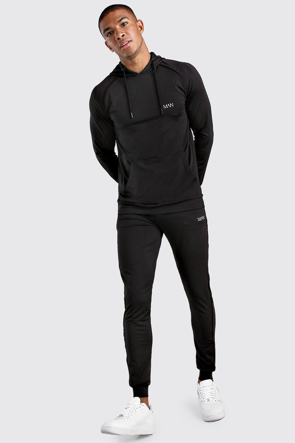 muscle fit tracksuit