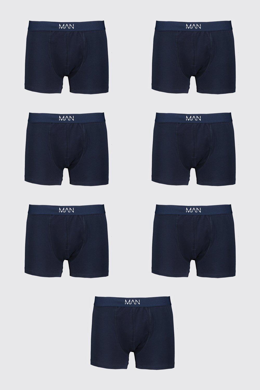 

Big And Tall 7 Pack MAN Boxers, Navy