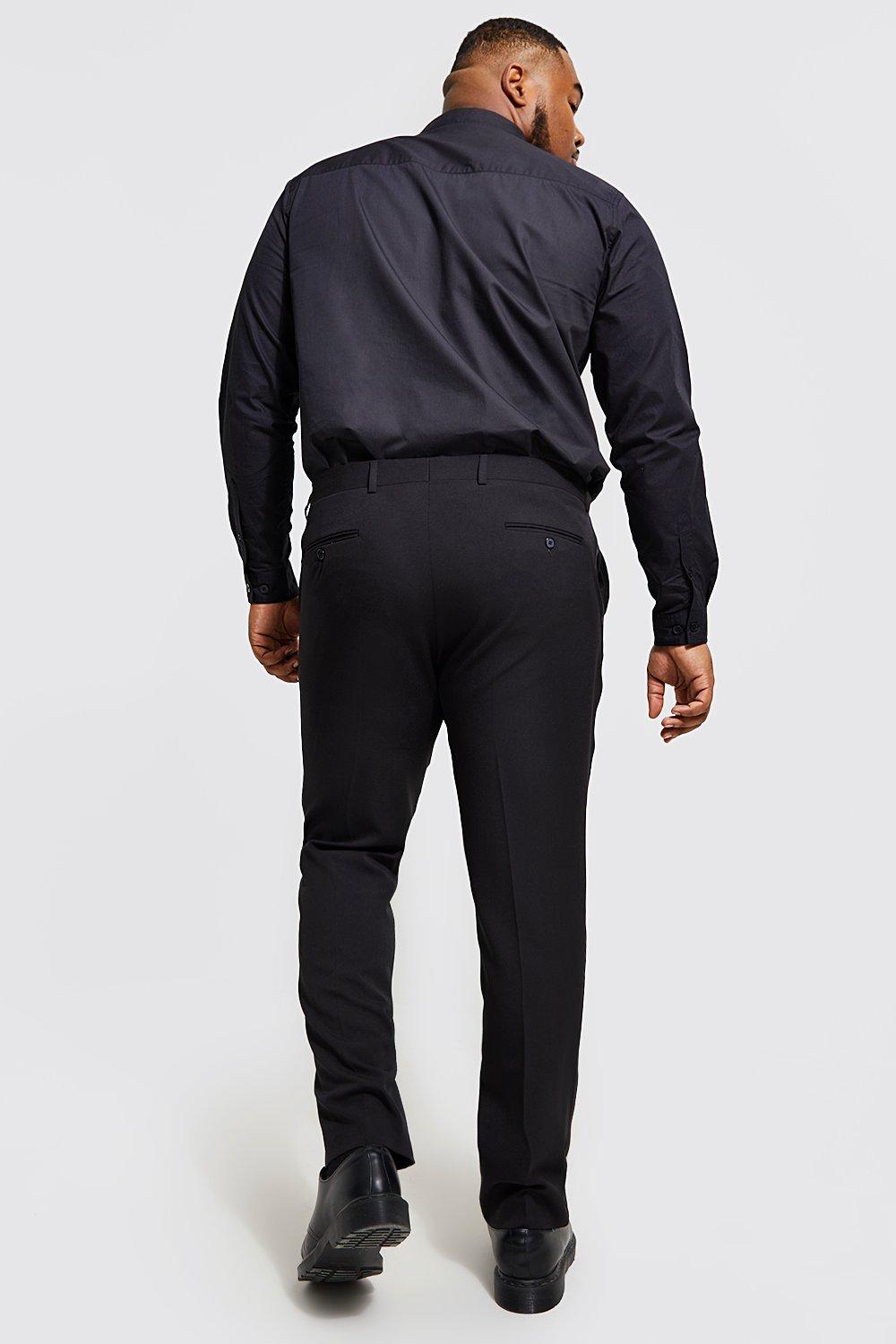 

Big And Tall Long Sleeve Cotton Poplin Shirt, Black