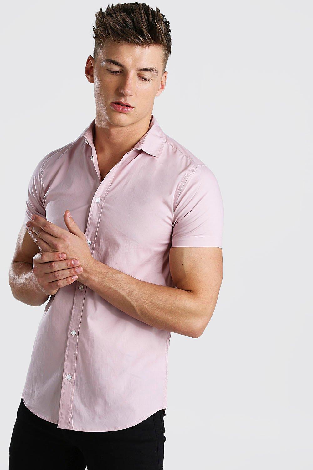 muscle fit short sleeve shirt