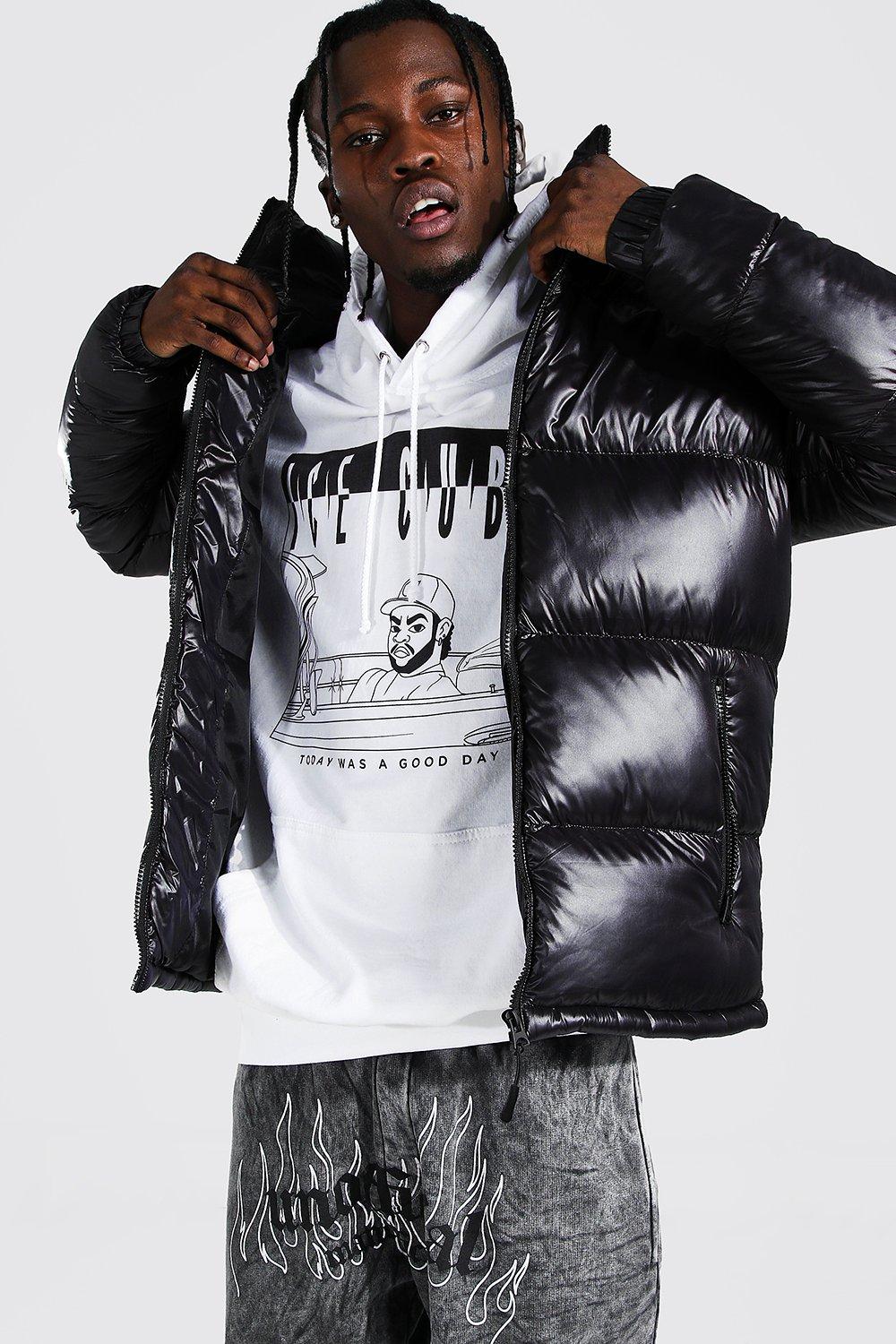 hooded puffer coat mens