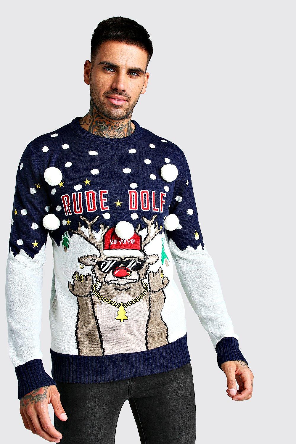mens rude xmas jumpers