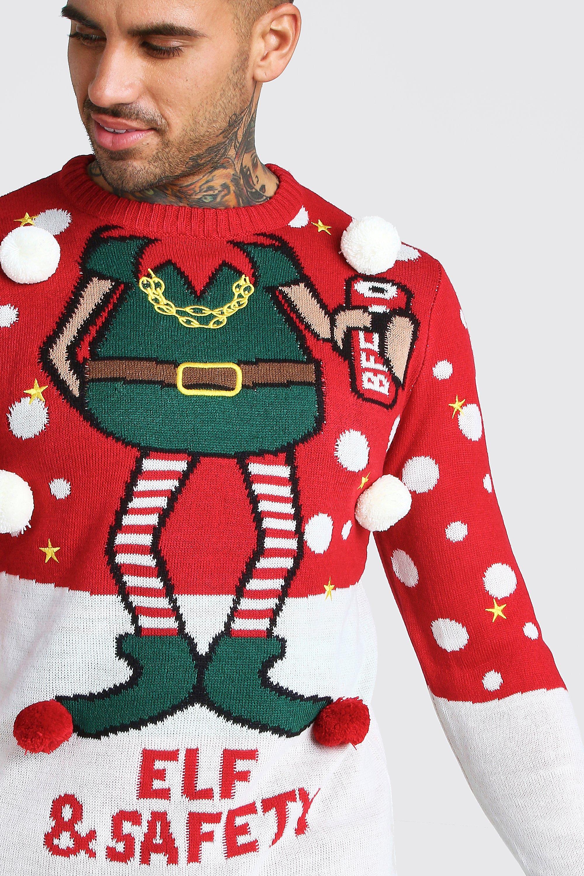 elf and safety christmas jumper