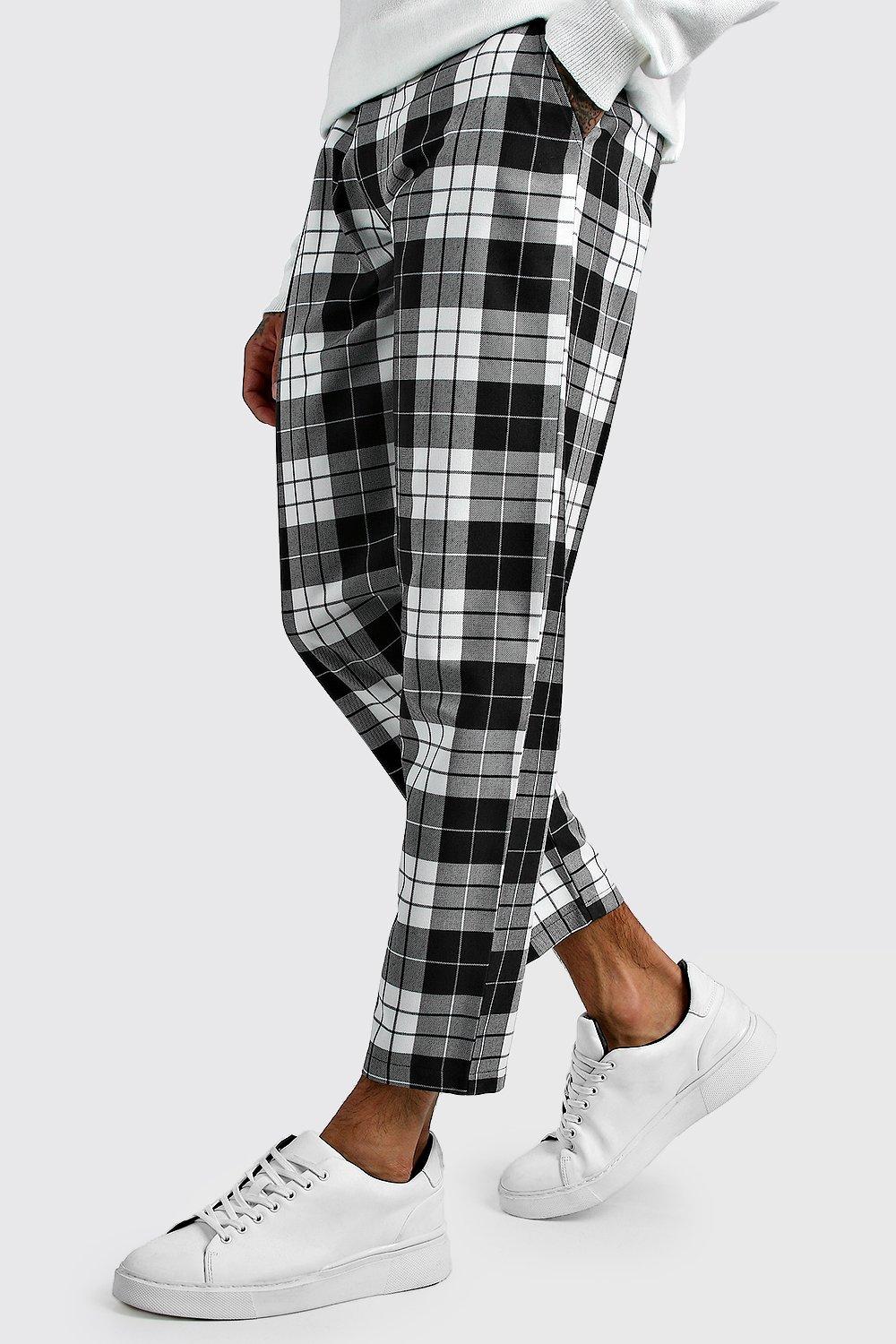 plaid smart pants