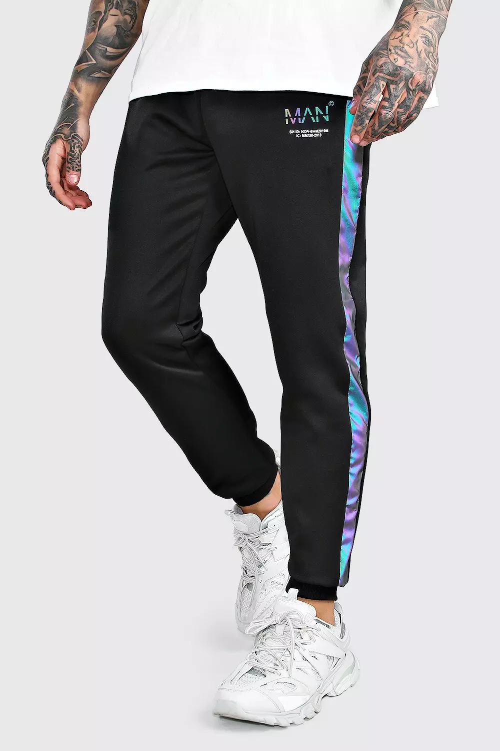 Rainbow reflective online joggers