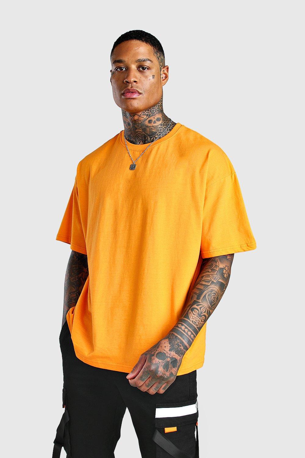 oversized yellow crew neck