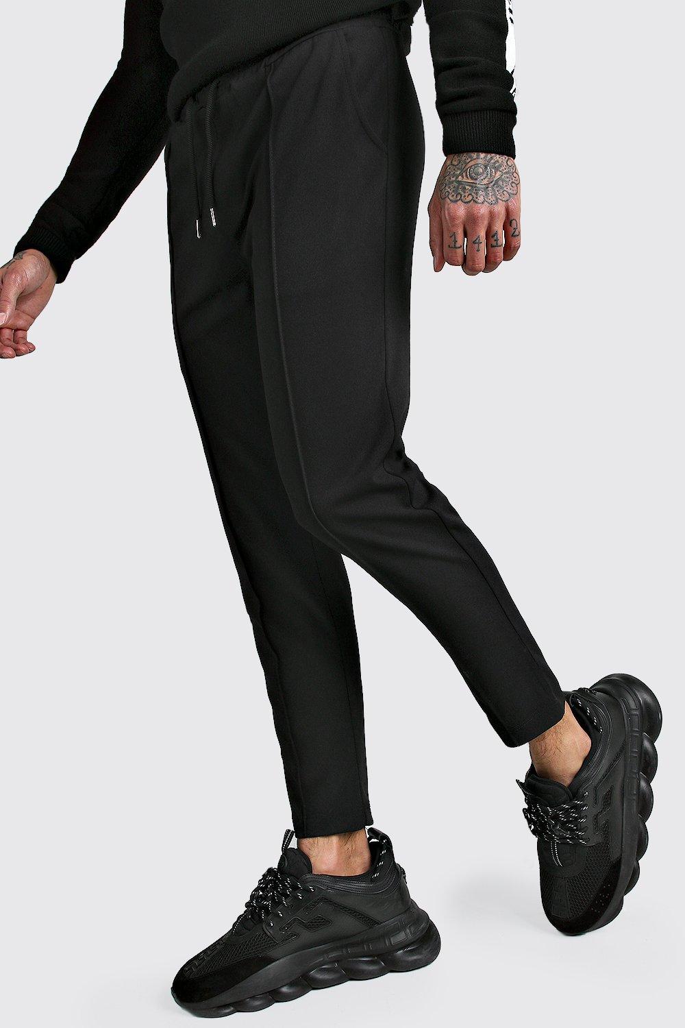 boohooman black joggers