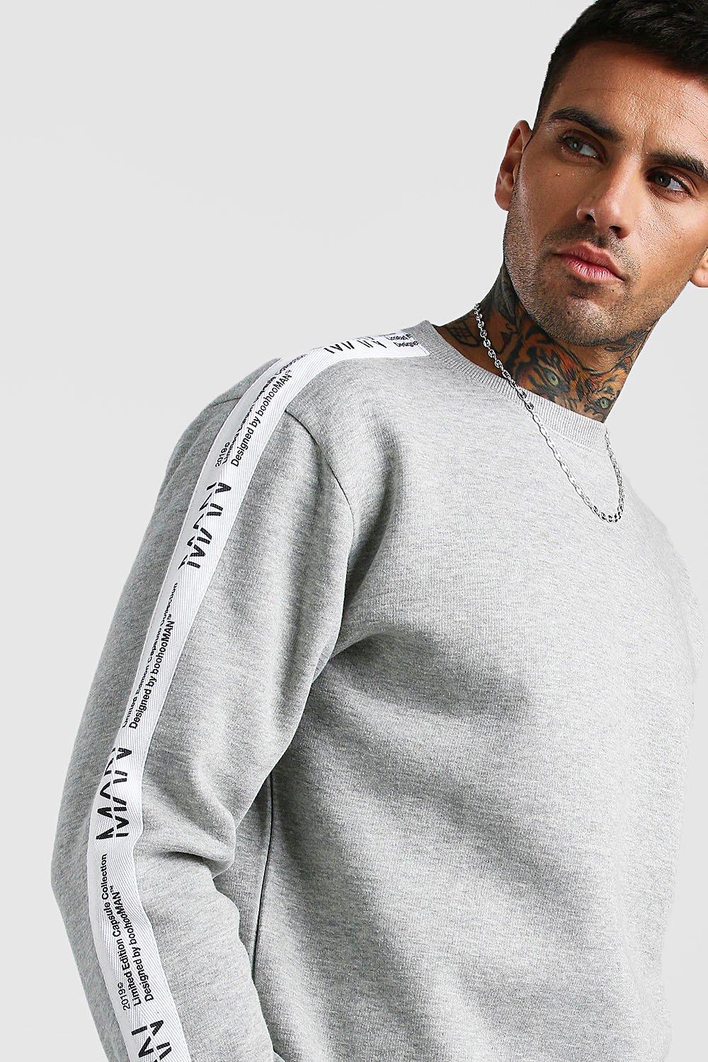 boohooman grey hoodie