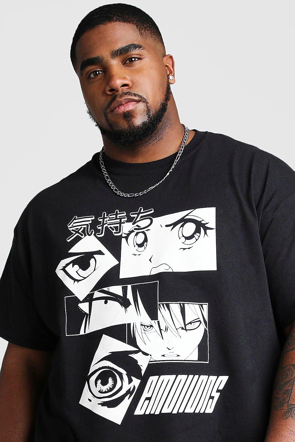 anime t shirts big and tall