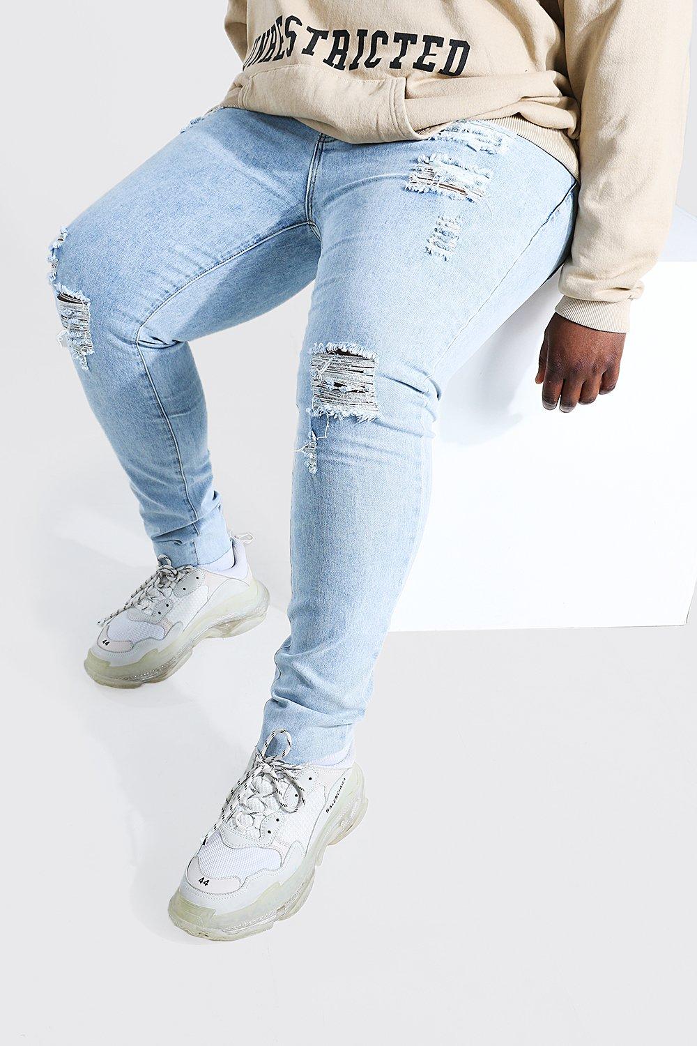 raw hem skinny jeans mens