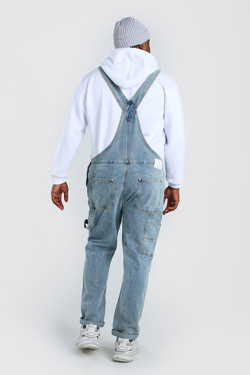 big and tall denim overalls